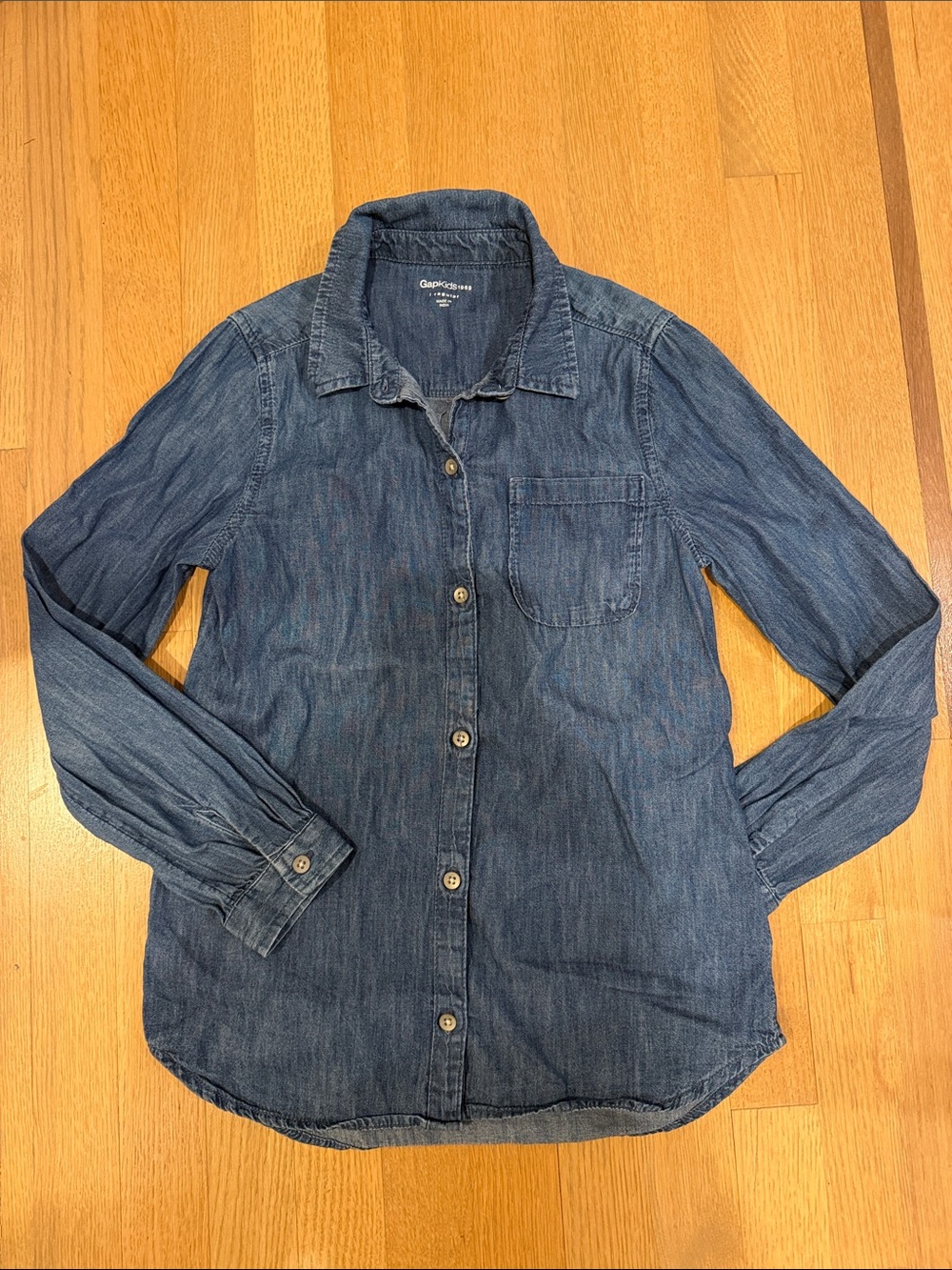 GAP Kids Indigo Denim Button-Down Shirt